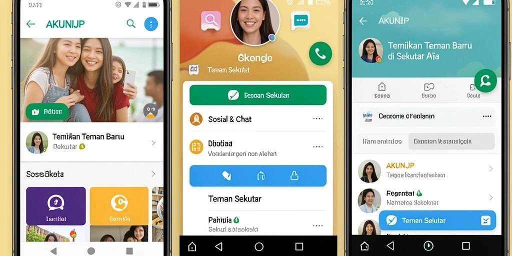 Tampilan antarmuka AKUNJP yang ramah pengguna dan menarik.