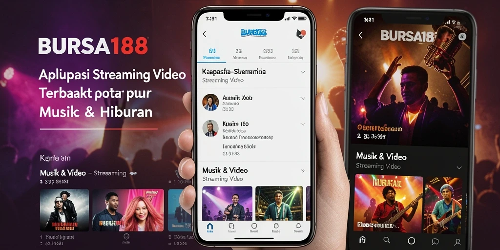 Tampilan antarmuka BURSA188 dengan opsi Streaming Video yang menarik.