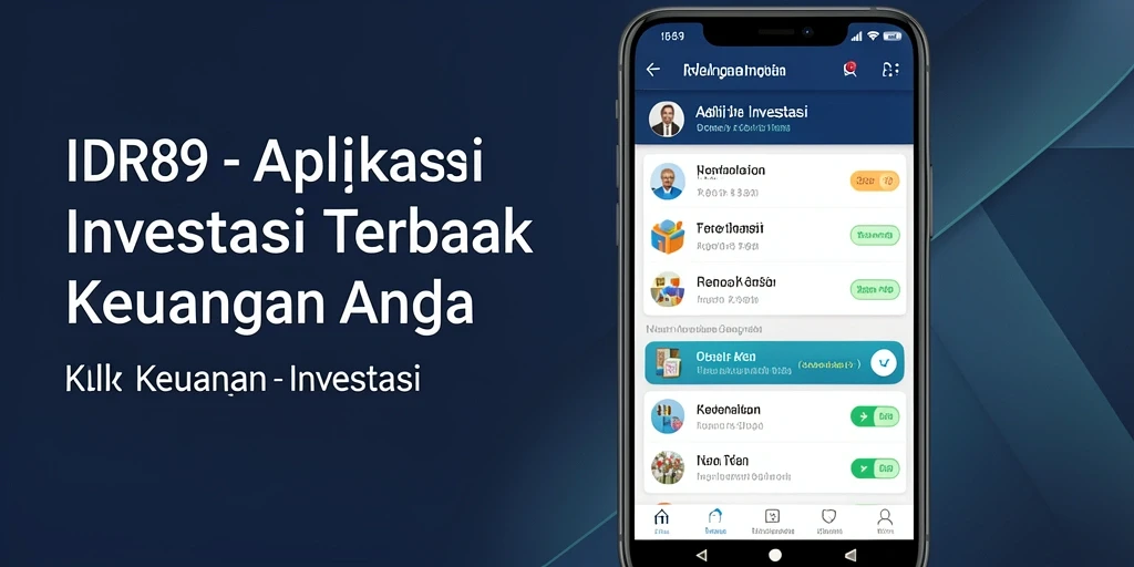 Antarmuka IDR89 yang modern dan fungsional untuk pengelolaan investasi.
