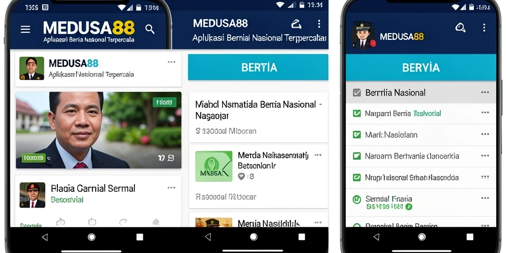 Tampilan antarmuka MEDUSA88 yang informatif dan menarik.