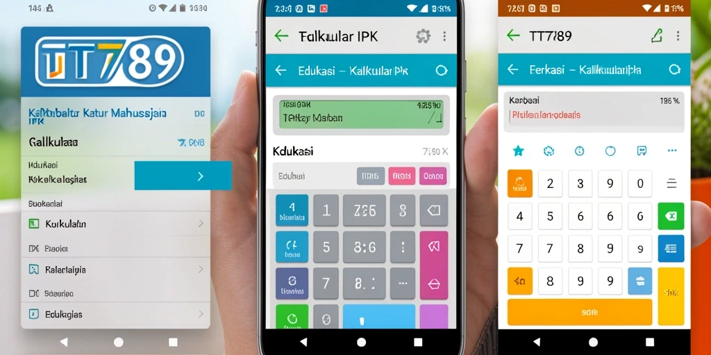 Tampilan antarmuka aplikasi Kalkulator IPK yang sederhana dan informatif.