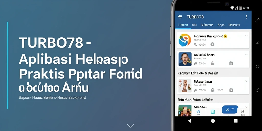 Antarmuka sederhana TURBO78 untuk penghapusan latar belakang yang efisien.