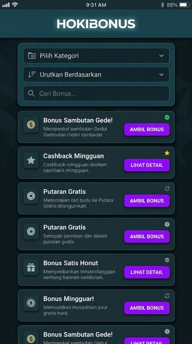 Daftar Akun Baru Hokibonus dengan Mudah